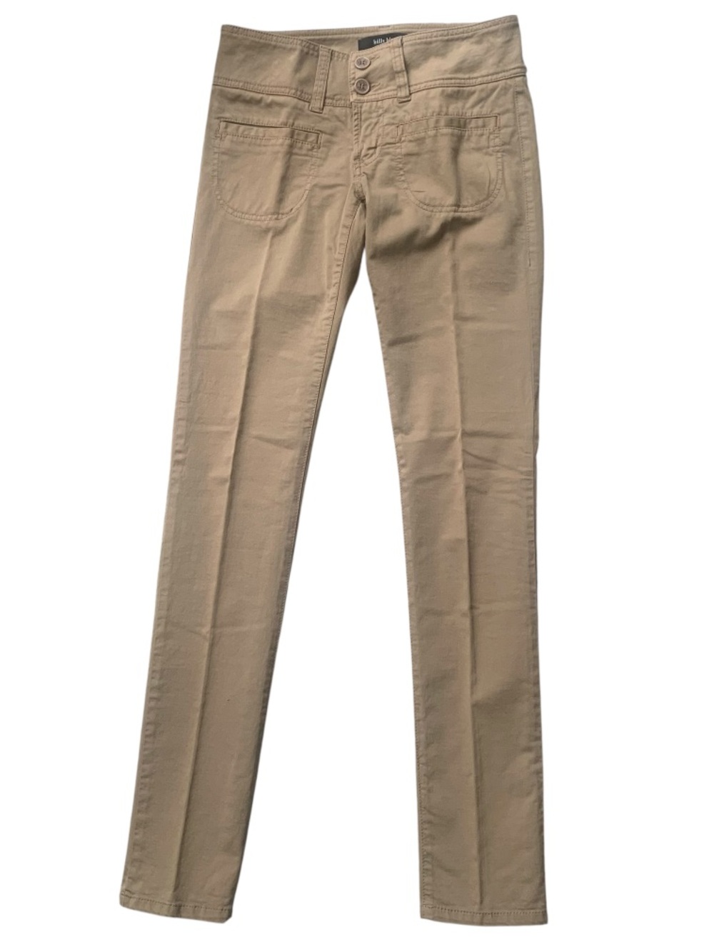 Billy Blues Beige Chinos Skinny Pants Double Button Waistband Women’s 26 Waist